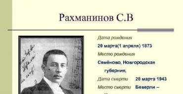 Serghei Vasilyevich Rachmaninov Din cauza concertelor frecvente și a activităților de dirijat, activitatea creativă a lui Rahmaninov este în scădere